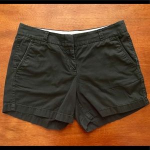 J.Crew 5” black chino shorts size 6
